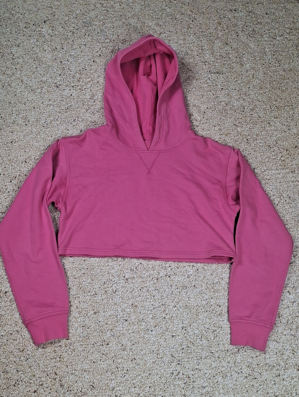 lululemon athletica Cropped Hooded Sweatshirt - Rose Pink